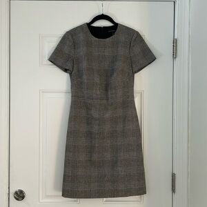 Banana Republic plaid shift dress